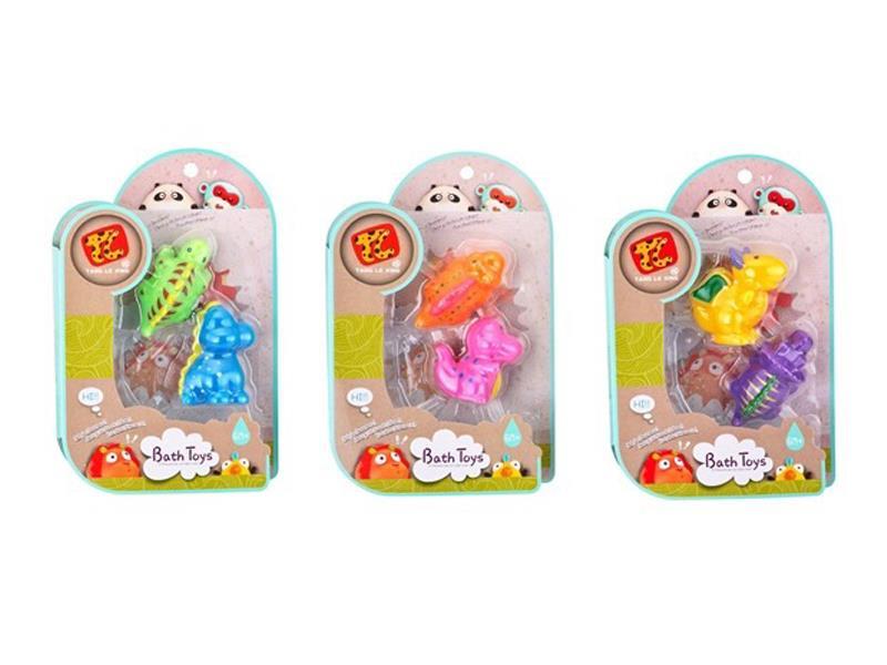 2PCS Water Spray Marine Animal Bathroom Toy