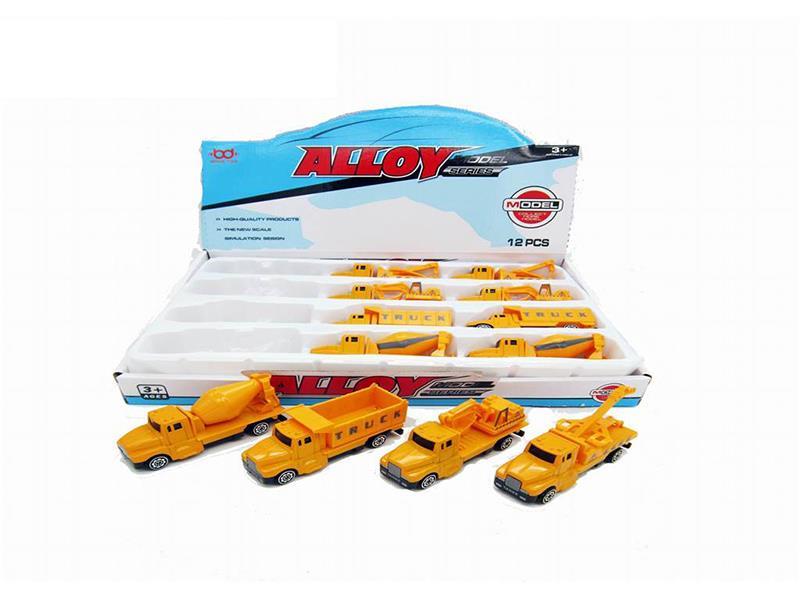 Slide Alloy Engineering Truck 12pcs