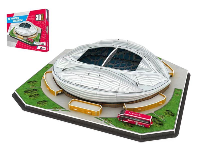 3D Puzzle - 65Pcs Aljanubu Stadium