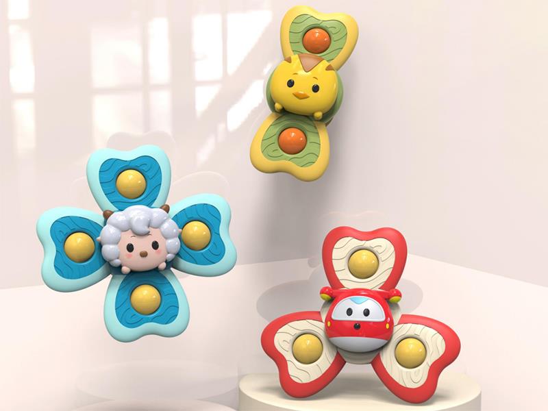 Suction Cup Spinner Toys 3pcs
