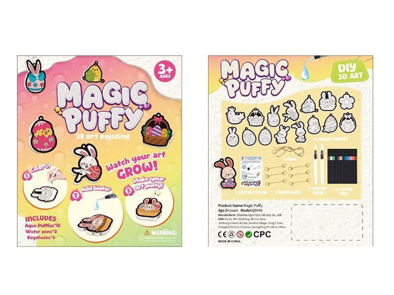 DIY 3D Art Magic Puffy Easte