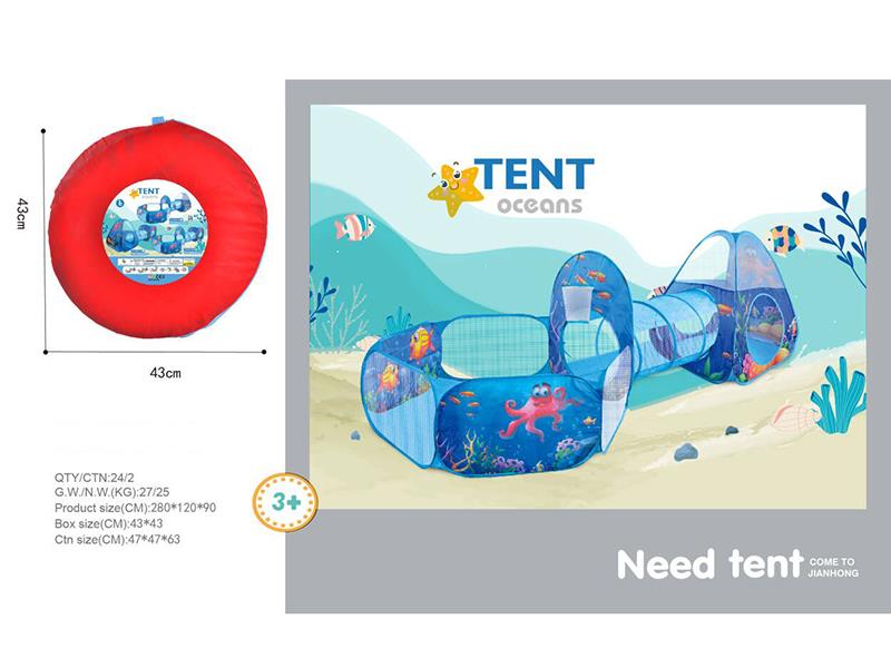 Ocean World Theme Tent 3 In 1