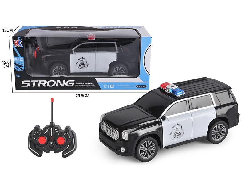 1:18 GMC 4-Channel Remote Control Police Car