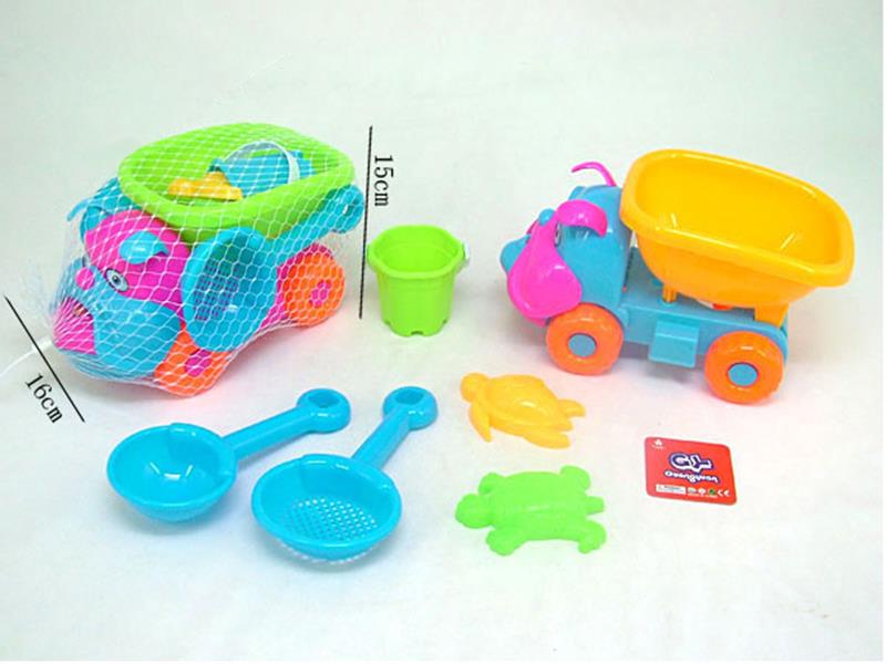 6pcs Beach Toys Truck Set