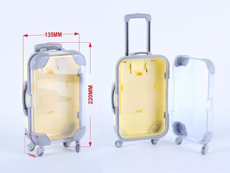 Storage Large Luggage(Transparent Yellow)