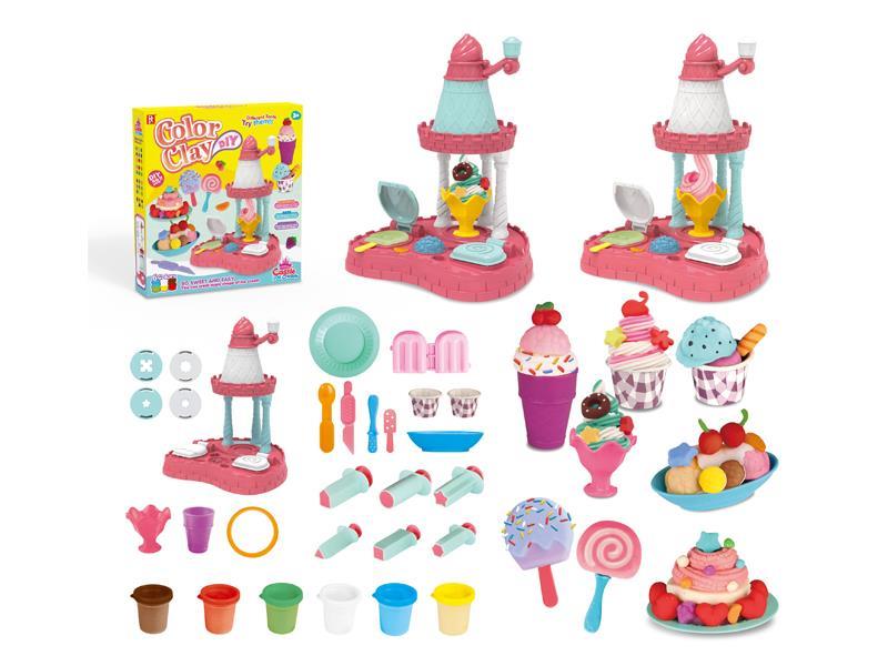 Princess Castle Ice Cream Machine Colored Mud