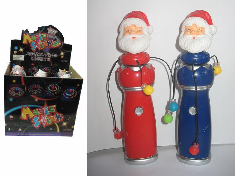 Santa Claus Flashing Spinning Stick