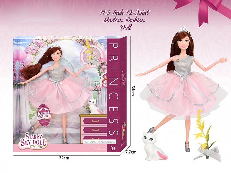 11.5 Inch 12-Joint Garden Princess Doll