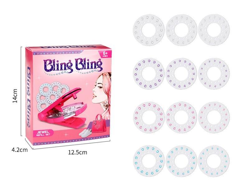 12pcs Hair Diamond Stickers