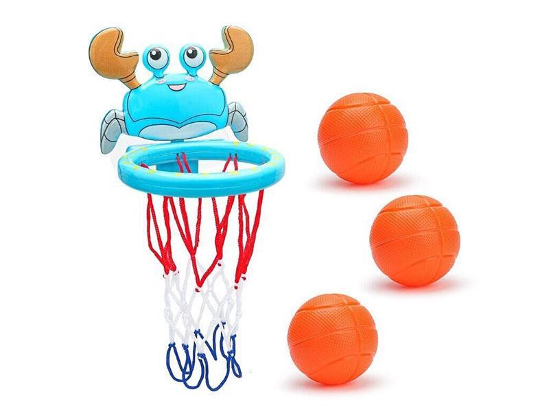 Bathroom Basketball Toys With 3 Balls