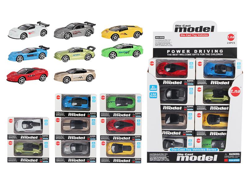 Slide Alloy Simulated Sports Cars 24PCS