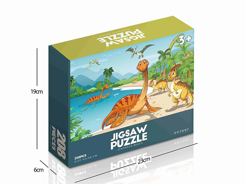 208pcs Jigsaw Puzzle - Dinosaur Beach