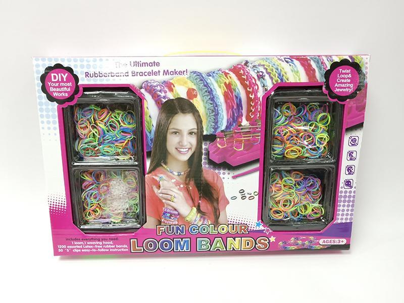 Colorful Rubber Band 1600pcs + 2 Weavers