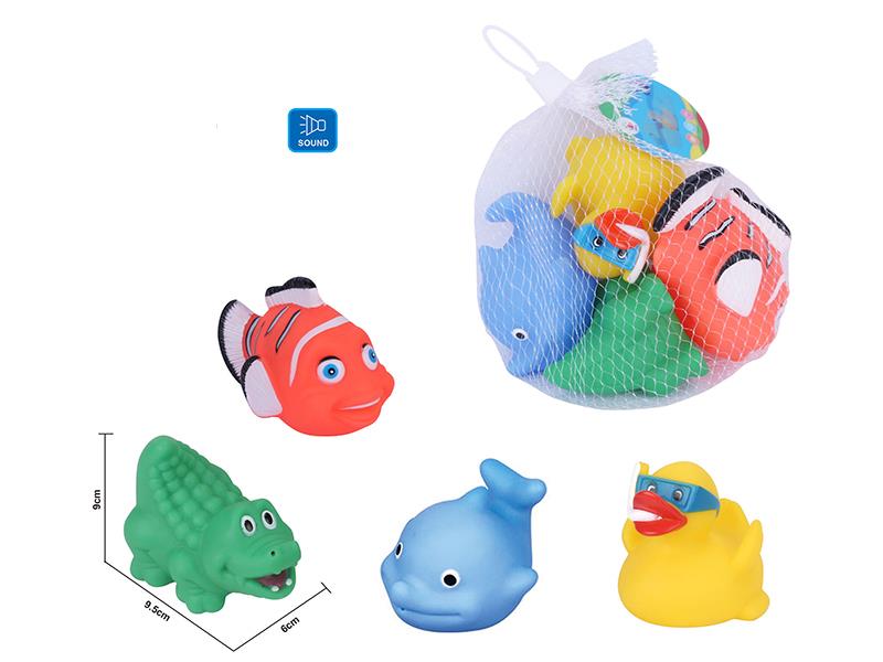 Cute Animals Kids Bath Toy Set