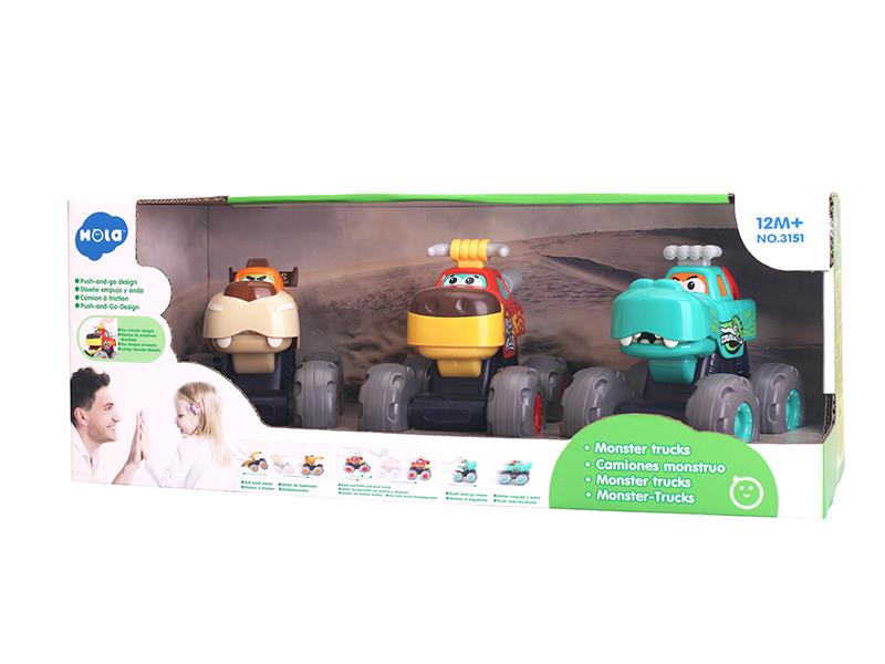 Pull Back /Friction/Slide Monster Truck