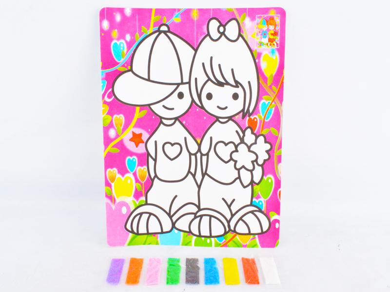 Children Sand Painting