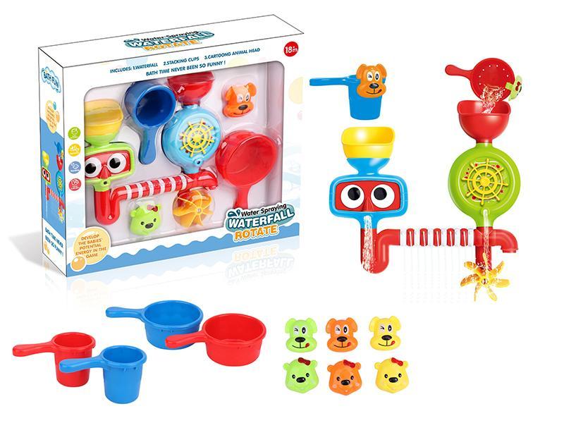 Water Spraying Waterfall-Bath toy