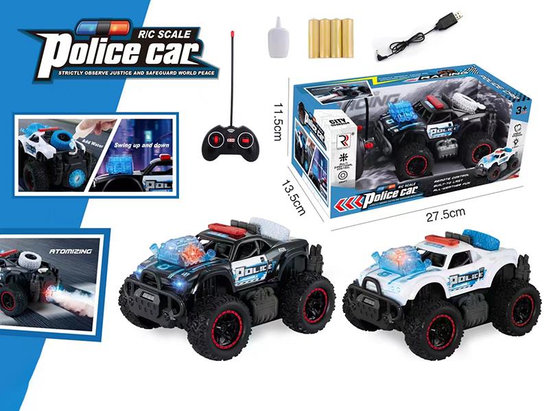 1:20 Remote Control Spray Off-Road Police Car(49Mhz)Included Batteries