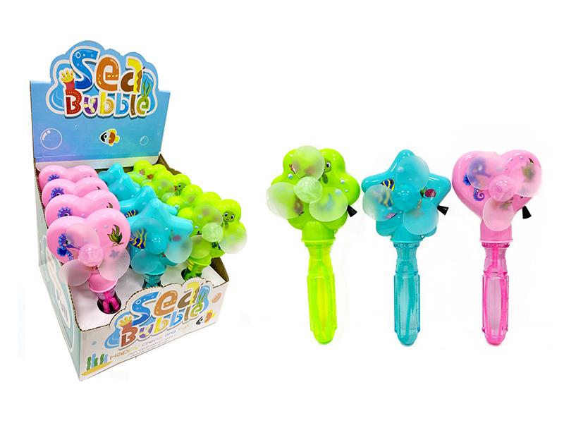 Pull Line Fan Bubble Stick 12PCS