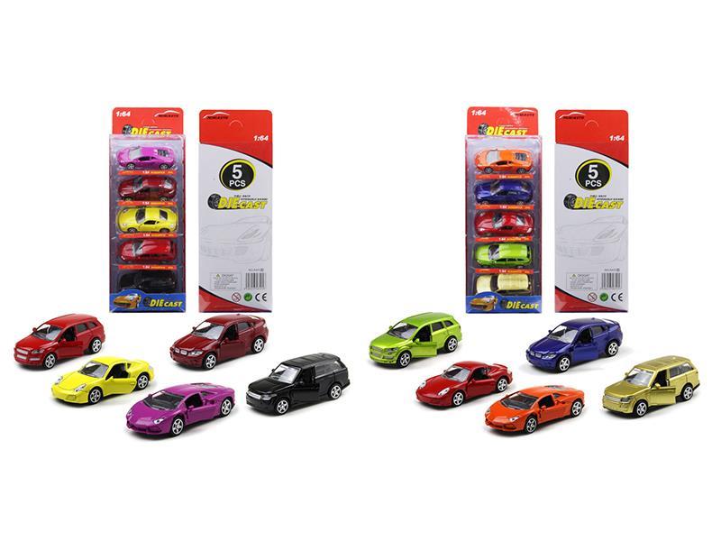 5PCS 1: 64 Simulation Alloy Car