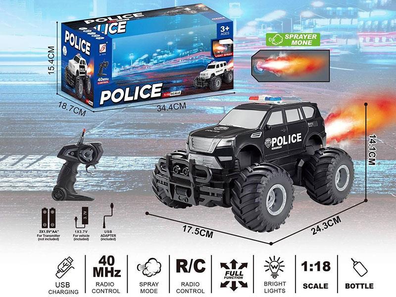 5CH Remote Control Spray Nissan Police Car