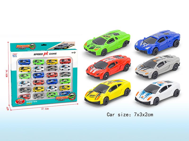 Free Wheel Racing Car 24pcs