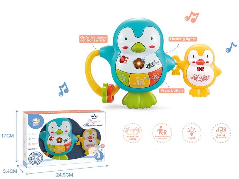 Penguin Baby Rattles With Sound And Light
