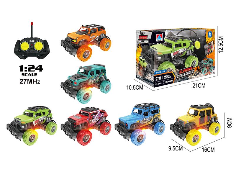 1:24 4 Channel Remote Control Off-Road Vehicle With Light(27MHz)