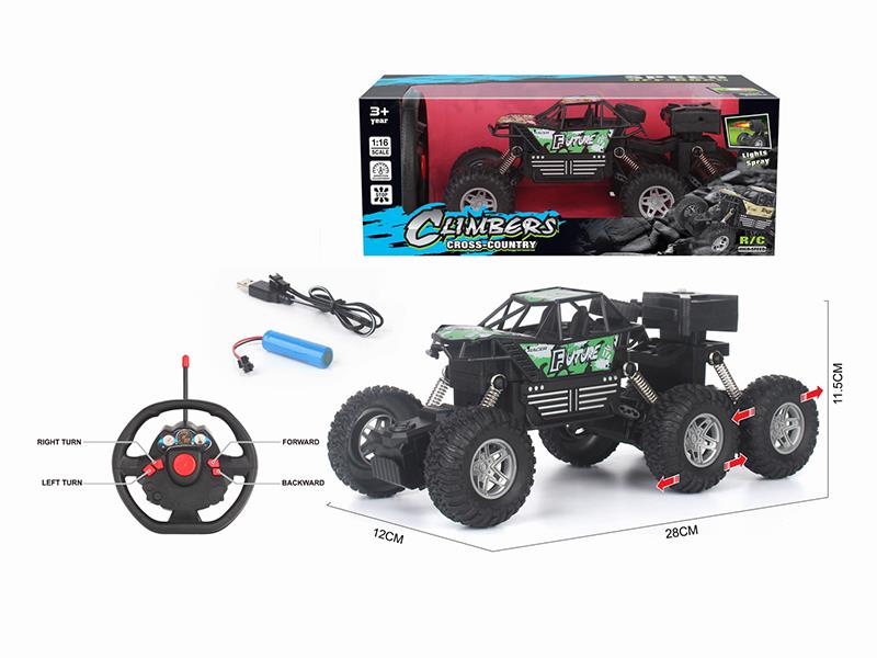 1:16 Remote Control 6-Wheel Climbing Off Road Vehicle