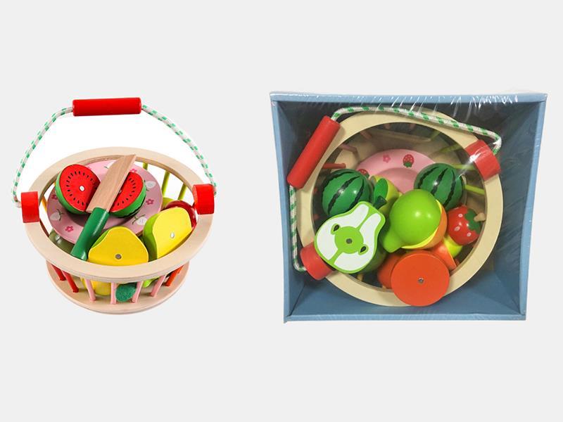 Wooden Fruit And Vegetable Cutting Toys