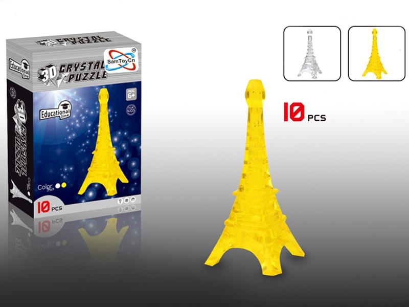 Paris Iron Tower 3D  From The Crystal Building Block