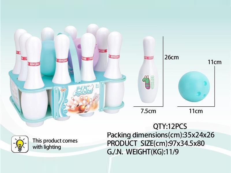 White Bowling Ball With Light