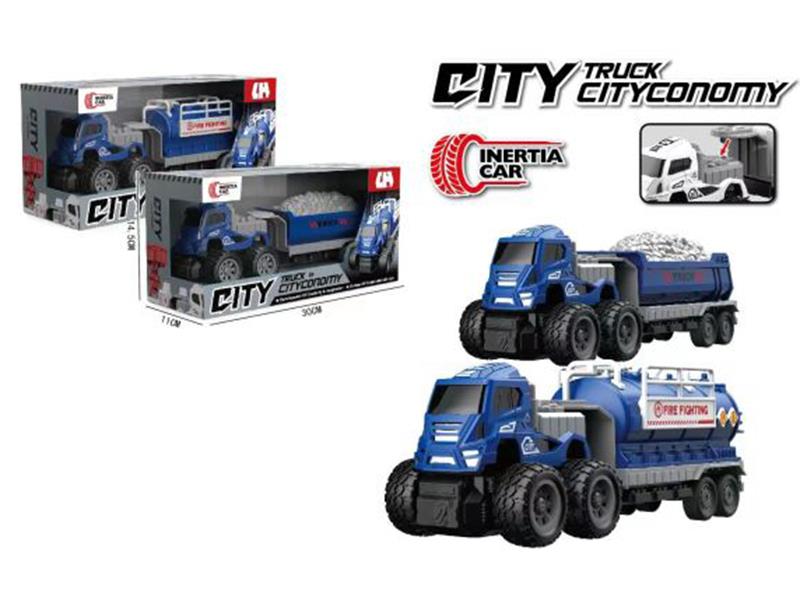 4WD Double Friction Tanker/Dump Truck