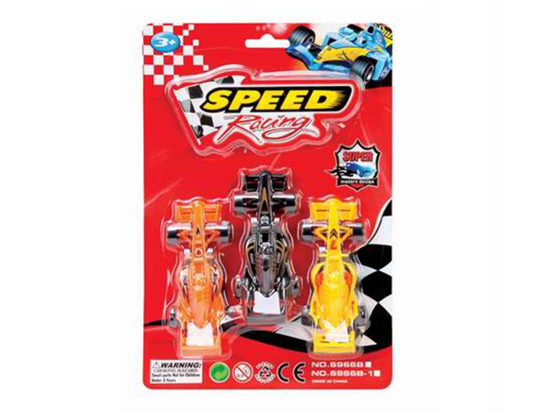 Pull Back Racing Cars 3pcs
