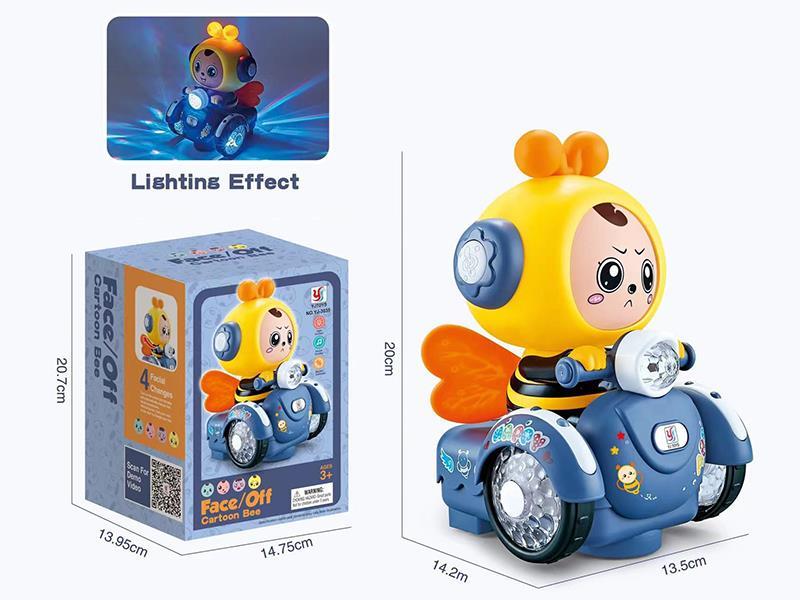 B/O Go And Bump Face Changing Cartoon Bee Car
