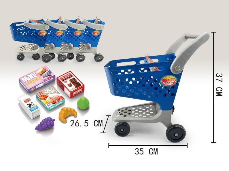 Stackable Push Shopping Cart