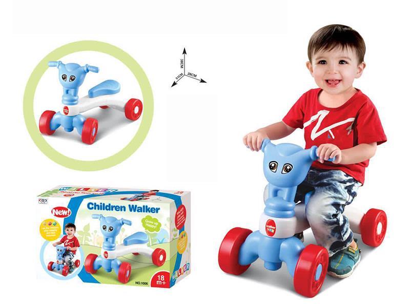 Blue Slide Baby Walker