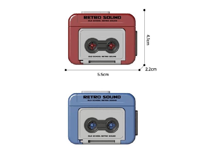 Classic Cassette, Retro Tape Recorder Keychain