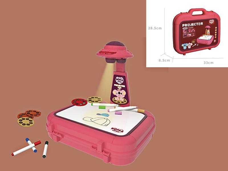 Painting Suitcase Projector(Red)