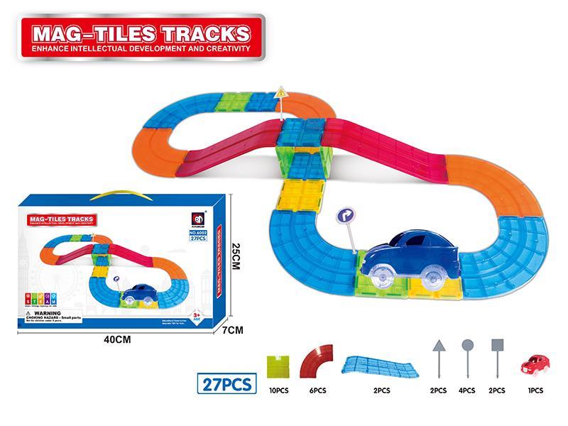 Magnetic Tracks Building Blocks 27PCS