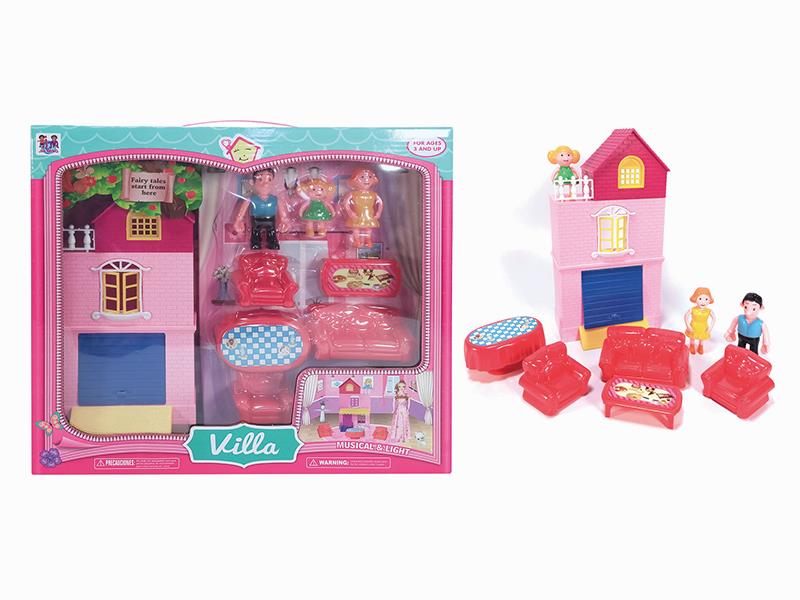 Villa Toys + 3 Dolls
