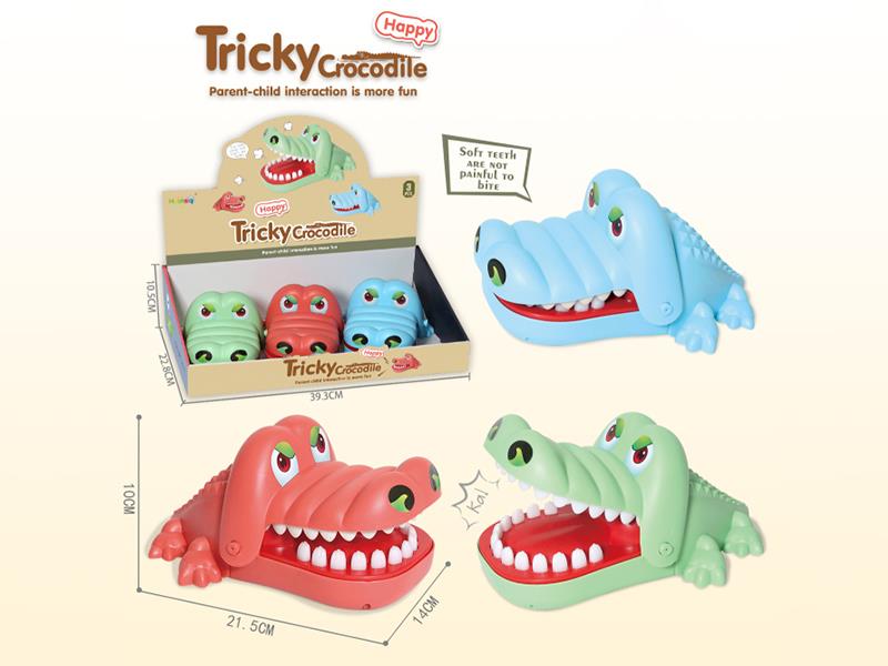 Large Size Tricky Crocodile Bite Finger Toys 3pcs
