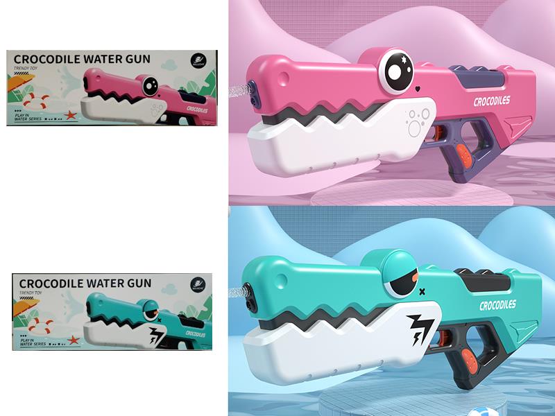 Crocodile Water Gun Pink/Green + Goggles