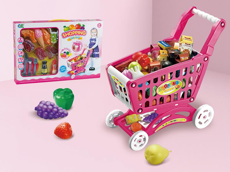Shopping Cart With Bsteak Toys