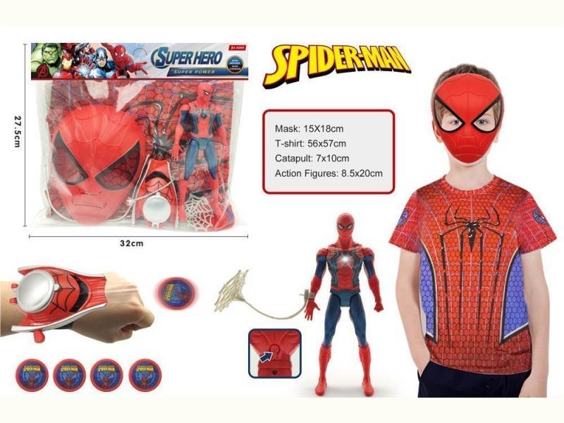 Spider-Man Suit, Clothes, Launcher, Light Doll