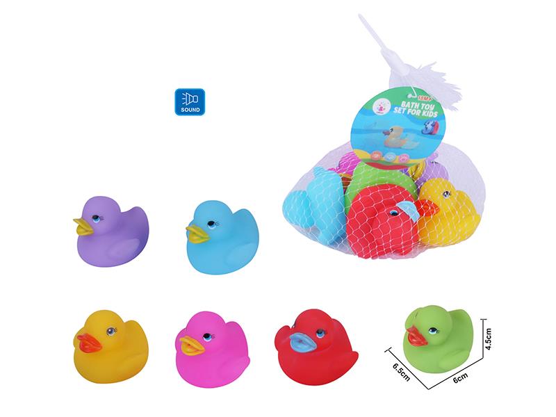 Cute Duck Kids Bath Toy Set