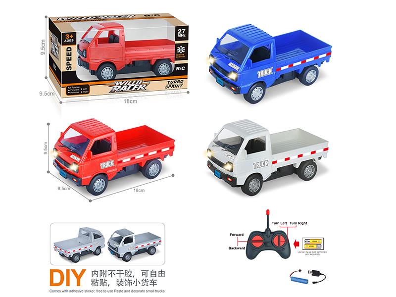 27MHz 4-Channel Remote Control Transport Vehicle With Headlight(Included Batteries)