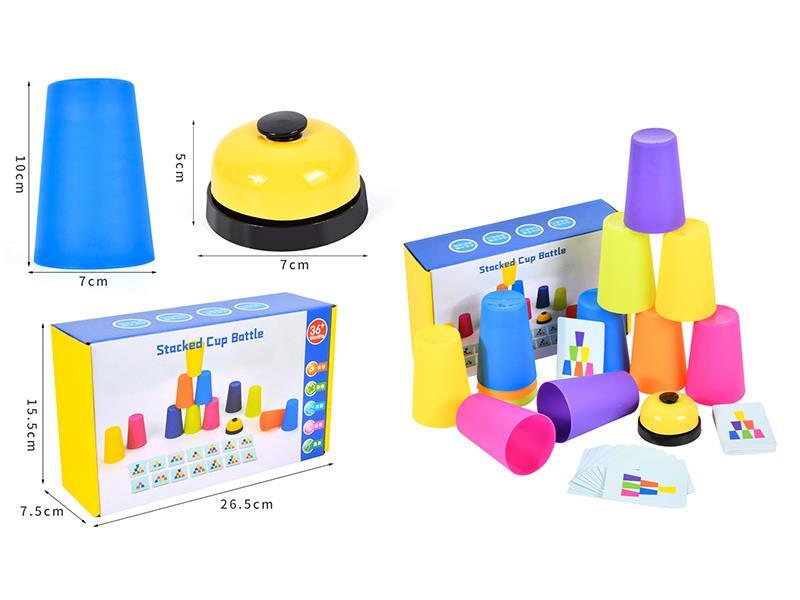 Plastic Stacked Cup + Cards