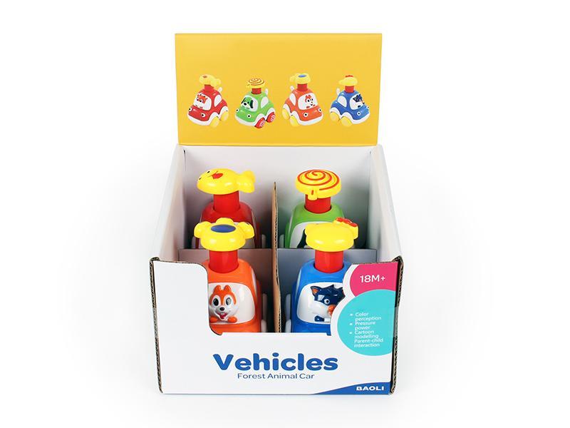 8PCS Pressure Animal Car