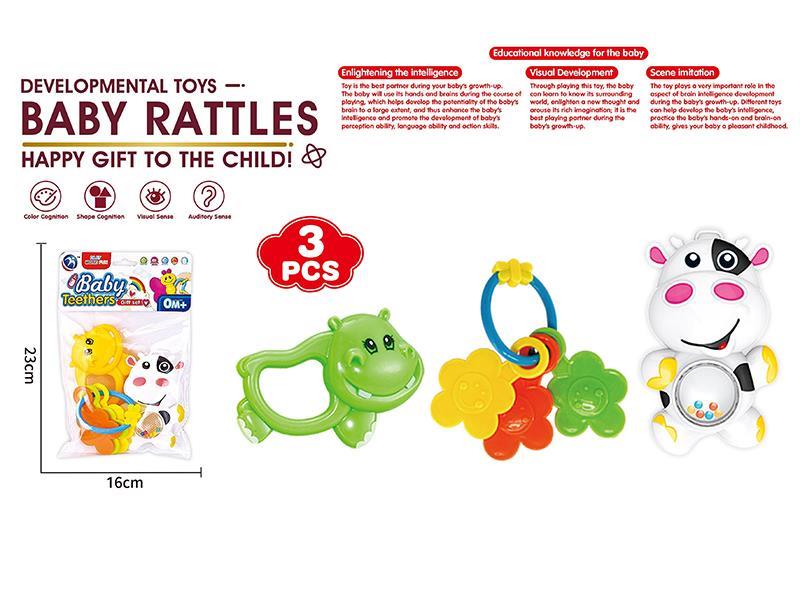 3PCS Baby Rattles